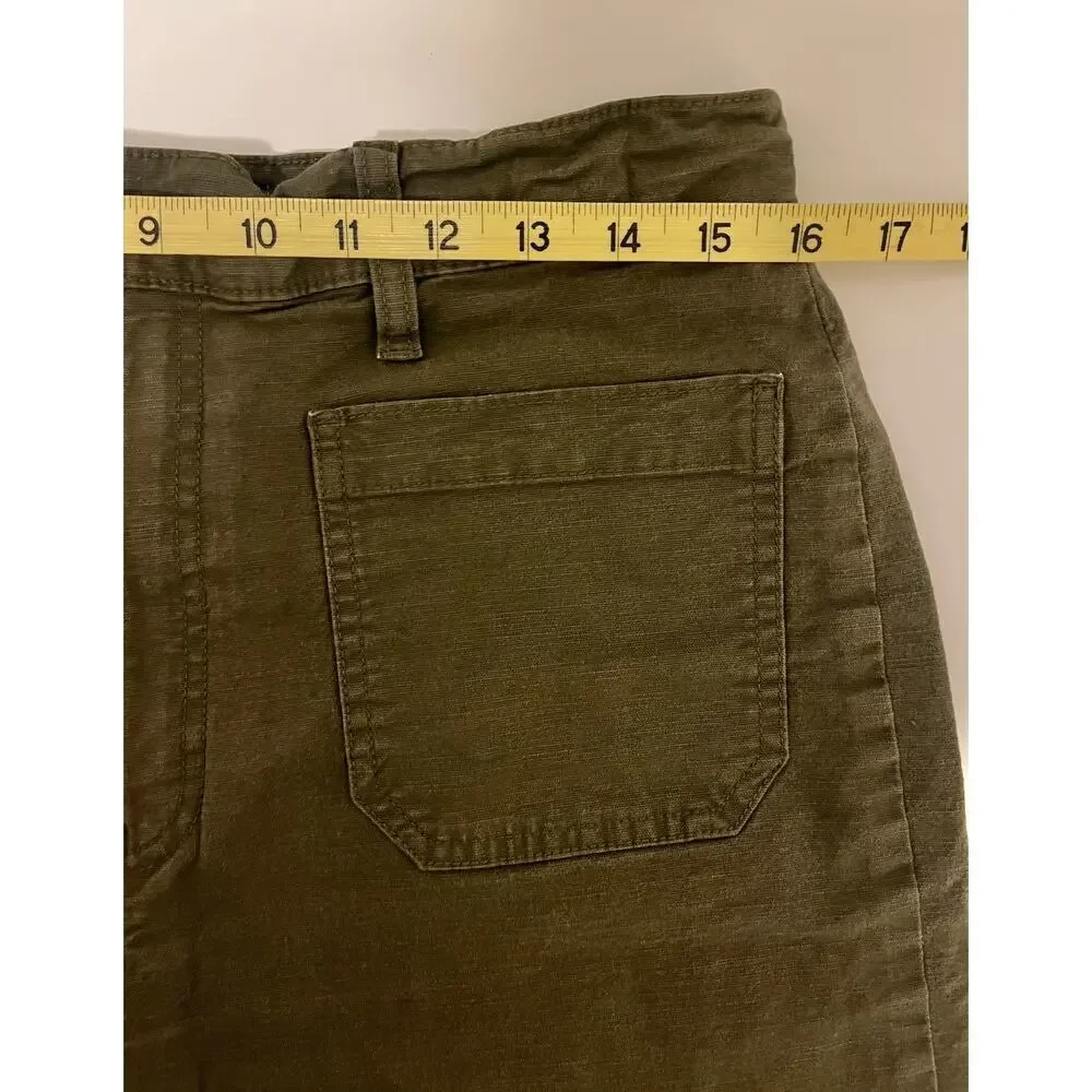 J. Crew Point Sur washed wide-leg crop pant